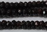 CGA458 15.5 inches 4*6mm faceted rondelle natural red garnet beads
