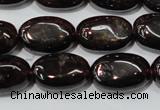 CGA470 15.5 inches 8*12mm oval natural red garnet beads