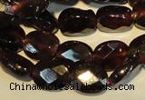 CGA479 15.5 inches 6*8mm faceted oval natural red garnet beads