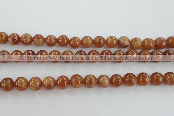 CGA503 15.5 inches 8mm round A grade yellow red garnet beads