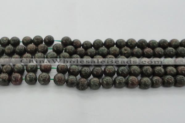 CGA552 15.5 inches 8mm round red green garnet gemstone beads