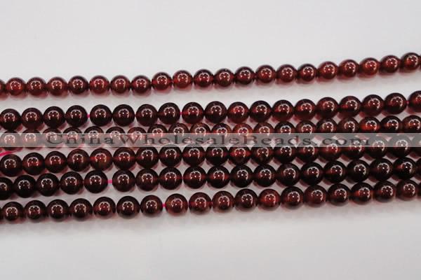 CGA605 15.5 inches 8mm A+ grade round natural orange garnet beads