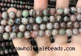 CGA685 15.5 inches 8mm round kashgar garnet beads wholesale