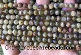 CGA705 15.5 inches 6mm faceted round green garnet beads
