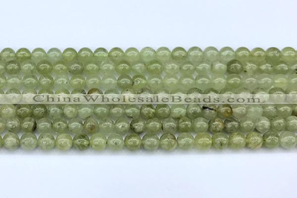 CGA845 15 inches 6mm round green garnet beads