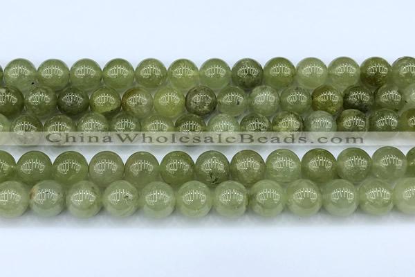 CGA847 15 inches 10mm round green garnet beads