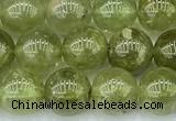 CGA851 15 inches 8mm round green garnet beads