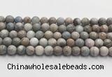 CGA921 15.5 inches 8mm faceted round blue angel skin beads wholesale