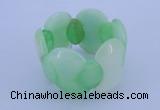 CGB150 8 inches fashion dyed white jade gemstone stretchy bracelet