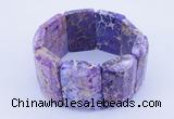 CGB159 8 inches fashion dyed imperial jasper gemstone stretchy bracelet
