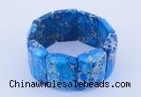 CGB161 8 inches fashion dyed imperial jasper gemstone stretchy bracelet