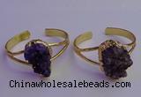 CGB2008 20*30mm - 25*30mm freeform druzy amethyst bangles