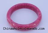 CGB201 Inner diameter 60mm fashion dyed rhodochrosite gemstone bangle