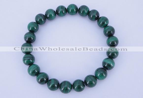 CGB217 2pcs 7.5 inches 8mm natural malachite gemstone bracelets