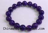 CGB2564 7.5 inches 12mm round charoite gemstone beaded bracelets