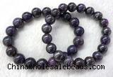 CGB2613 7.5 inches 11mm round natural sugilite beaded bracelets