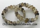 CGB3100 7.5 inches 8*15mm oval agate gemstone bracelets