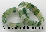 CGB3128 7.5 inches 10*20mm faceted oval agate bracelets