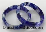 CGB3170 7.5 inches 12*15mm rectangle agate bracelets wholesale