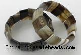 CGB3187 7.5 inches 15*25mm rectangle agate bracelets wholesale
