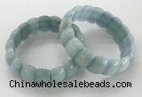 CGB3223 7.5 inches 12*20mm oval imitation aquamarine bracelets