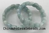 CGB3266 7.5 inches 10*15mm faceted marquise imitation aquamarine bracelets