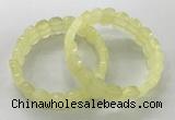 CGB3282 7.5 inches 10*15mm faceted oval lemon quartz bracelets