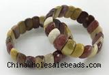 CGB3299 7.5 inches 10*20mm faceted oval mookaite bracelets