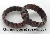 CGB3304 7.5 inches 10*20mm faceted oval red tiger eye bracelets