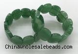 CGB3351 7.5 inches 19*25mm faceted oval green aventurine bracelets