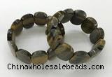 CGB3352 7.5 inches 19*25mm faceted oval blue tiger eye bracelets