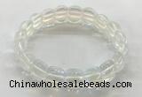 CGB3365 7.5 inches 10*15mm oval synthetic moonstone bracelets