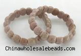 CGB3379 7.5 inches 10*15mm oval rhodochrosite bracelets wholesale