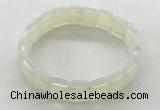 CGB3424 7.5 inches 12*15mm faceted rectangle opal bracelets