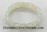 CGB3424 7.5 inches 12*15mm faceted rectangle opal bracelets