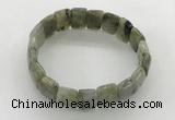 CGB3431 7.5 inches 12*15mm faceted rectangle labradorite bracelets