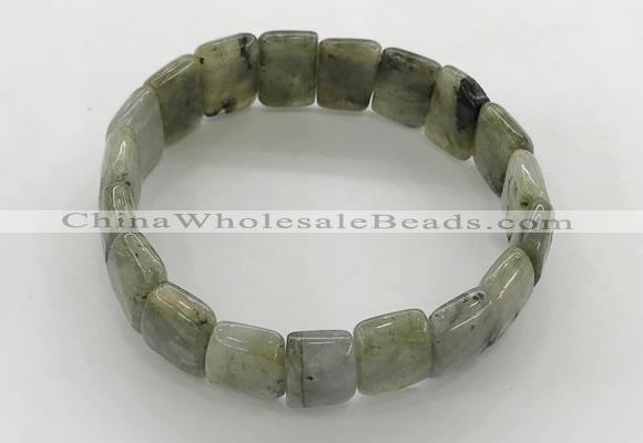 CGB3431 7.5 inches 12*15mm faceted rectangle labradorite bracelets