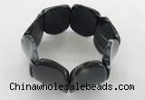 CGB3505 7.5 inches 30*40mm oval agate bracelets wholesale