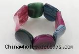 CGB3507 7.5 inches 30*40mm oval agate bracelets wholesale