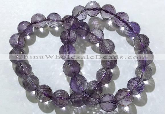 CGB4018 7.5 inches 11mm faceted round ametrine beaded bracelets