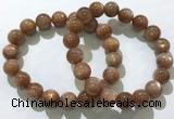 CGB4066 7.5 inches 10mm round sunstone beaded bracelets