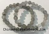 CGB4102 7.5 inches 8mm round rutilated quartz beaded bracelets