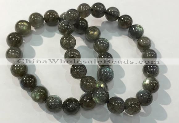 CGB4113 7.5 inches 10mm round labradorite beaded bracelets