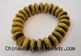 CGB450 8 inches 7*15mm rondelle yellow tiger eye gemstone bracelet wholesale