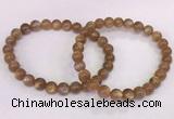 CGB4548 7.5 inches 7mm round sunstone beaded bracelets