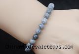 CGB5040 6mm, 8mm round grey picture jasper beads stretchy bracelets