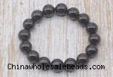 CGB5312 10mm, 12mm round garnet beads stretchy bracelets