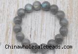 CGB5316 10mm, 12mm round labradorite beads stretchy bracelets