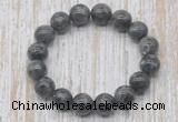 CGB5318 10mm, 12mm round black labradorite beads stretchy bracelets