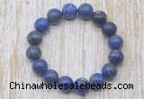 CGB5323 10mm, 12mm round lapis lazuli beads stretchy bracelets